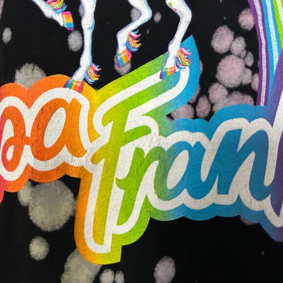 Lisa Frank Hot Topic Unicorn Paint Splatter Girls T-Shirt Large - Picture 3 of 5